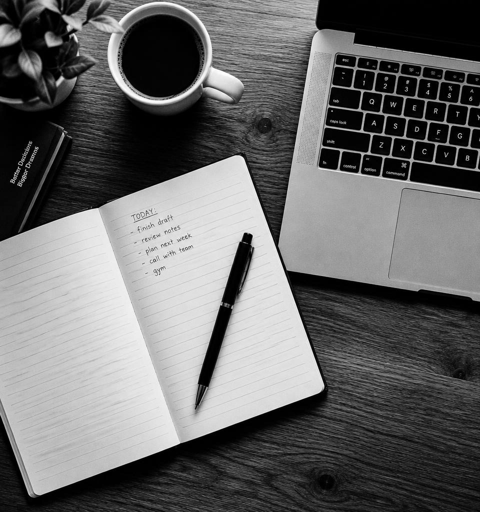 Carnet et ordinateur portable